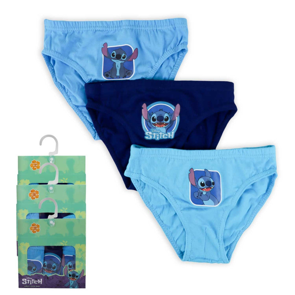 Disney Lilo és Stitch, A csillagkutya Blue gyerek fehérnemű, alsó 3 darab/csomag 6 - 8 év / 116 - 128 cm
