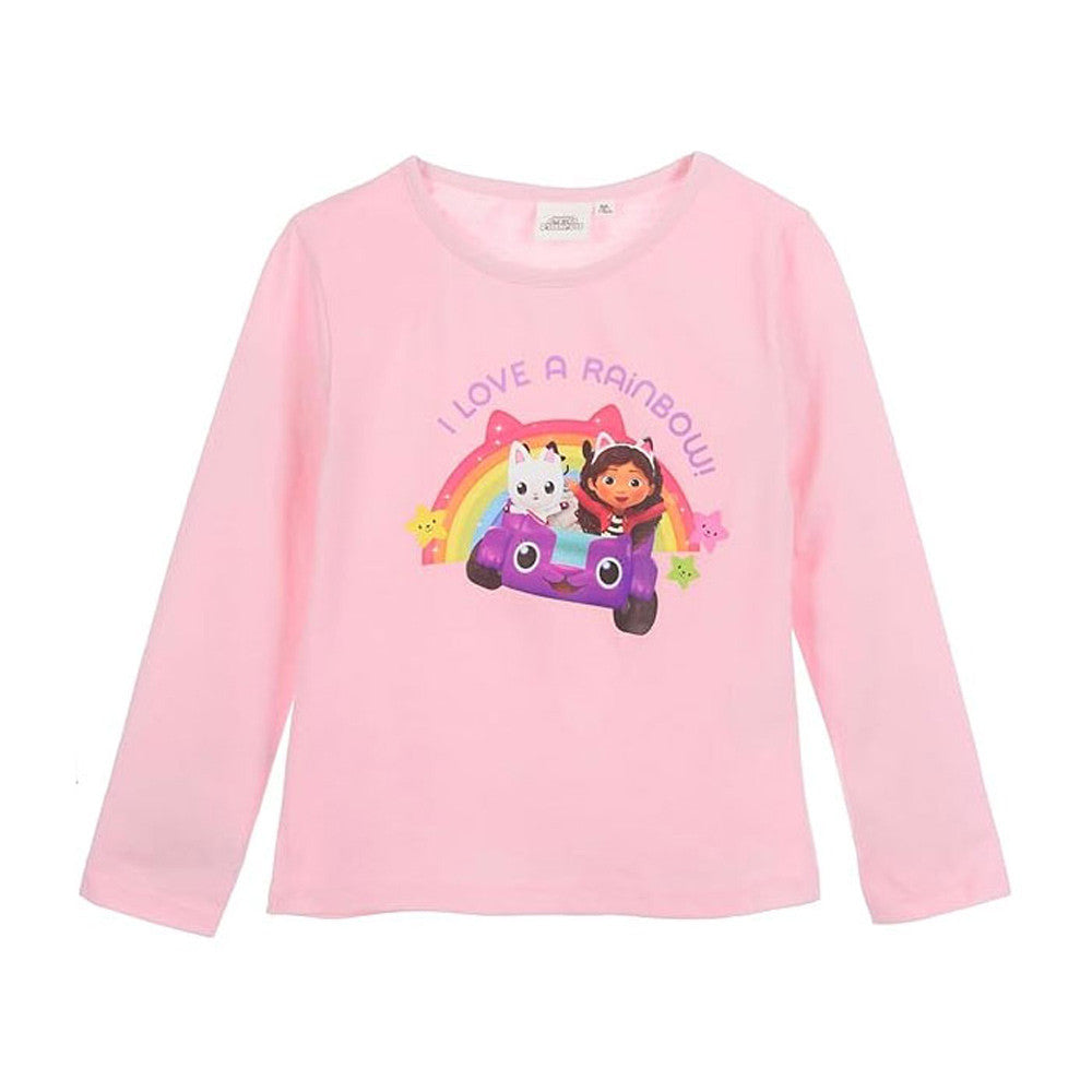 Gabi babaháza Rainbow Pink gyerek hosszú póló, felső 3 év / 98 cm