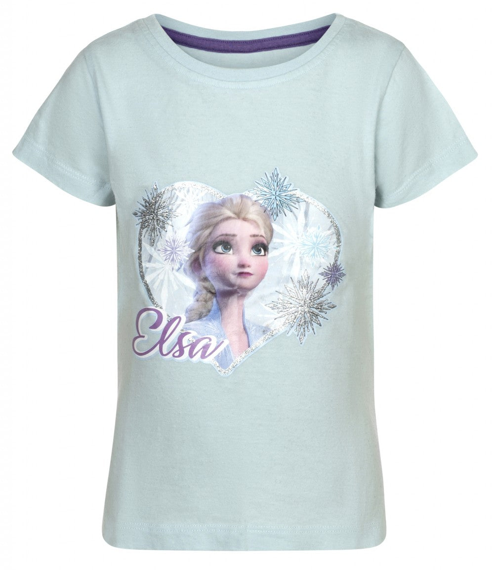 Disney Jégvarázs Elsa gyerek rövid póló, felső 3 - 8 év / 98 - 128 cm