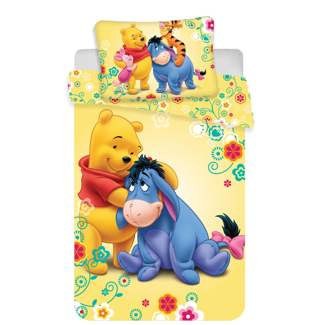 Disney Micimackó Eeyore gyerek, ovis ágyneműhuzat 100×135 cm, 40×60 cm