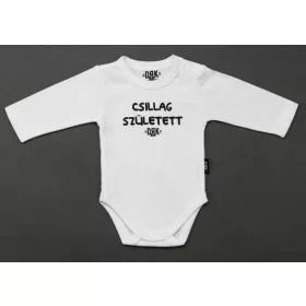   Dorko DRK "Csillag Született" mintával nyomott hosszú ujjú baba body