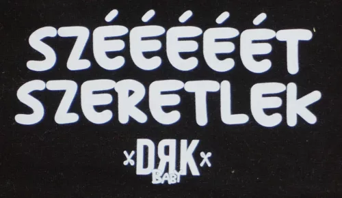 Dorko "Szééééét Szeretlek" mintával nyomot rövid ujjú baba body