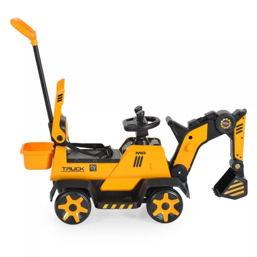Moni BUMBLEBEE ráülős akkus vezethető kotrógép SÁRGA/FEKETE