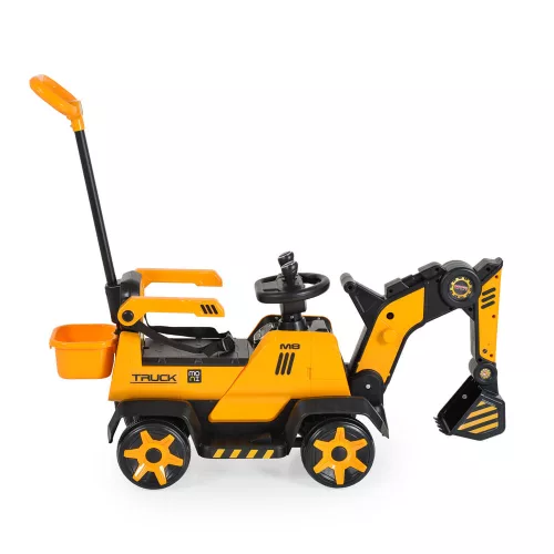 Moni BUMBLEBEE ráülős akkus vezethető kotrógép SÁRGA/FEKETE