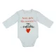 "Sorry girls. My Mommy's my valentine" feliratos valentin napi baba body fehér