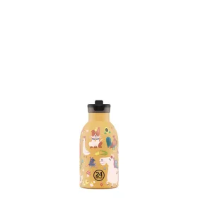   24BOTTLES Kids Clima 330ml rozsdamentes acél termosz szívószálas kupakkal, Farm Friends