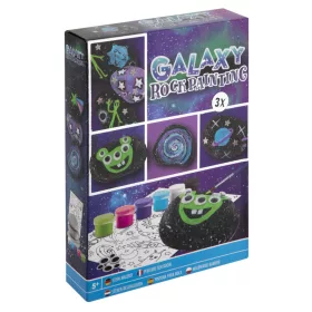 Színes Galaxy kavicsfestő készlet matricával