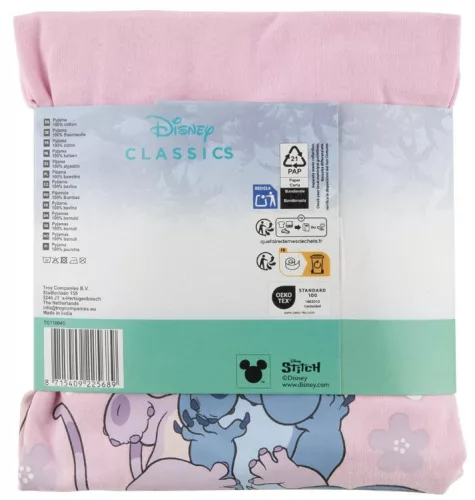 Disney Lilo és Stitch, A csillagkutya Happy gyerek hosszú pizsama 3 - 8 év / 98 - 128 cm