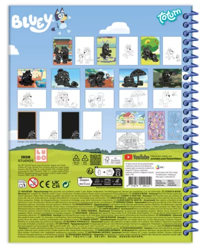 Bluey Fun scratch képkarcoló készlet és activity szett