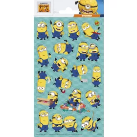 Minyonok Crazy csillámos matrica
