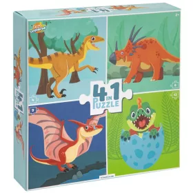 Dinoszaurusz Fun 4 az 1-ben puzzle