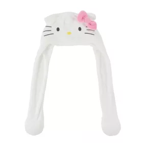 Hello Kitty White gyerek sapka mozgatható fülekkel