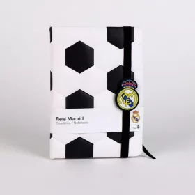 Real Madrid Ball párnázott notesz, vonalas jegyzetfüzet