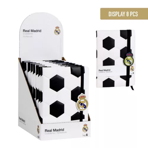 Real Madrid Ball párnázott notesz, vonalas jegyzetfüzet