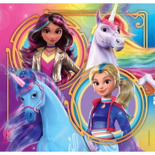 Unikornis Akadémia Riders 3x48 db-os puzzle Clementoni