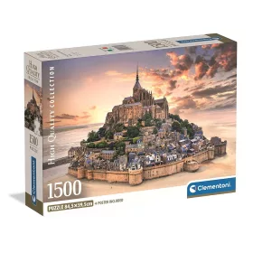   Franciaország Mont-Saint Michel 1500 db-os puzzle Clementoni