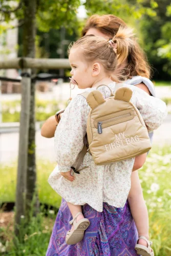 Childhome "My First Bag" Gyermek Hátizsák - Pufi - Bézs-Kifutó termék!
