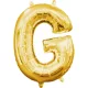 Arany Gold mini G betű fólia lufi 33 cm