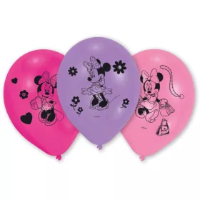   Disney Minnie Shopping léggömb, lufi 10 db-os 10 inch (25,4cm)