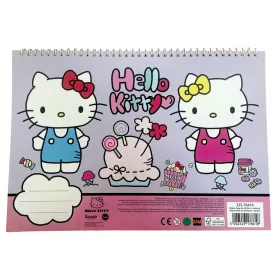   Hello Kitty World A/4 spirál vázlatfüzet 40 lapos matricával