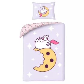 Pusheen Moon ágyneműhuzat 140×200cm, 70×90 cm microfibre
