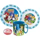 Sonic a sündisznó Adventure étkészlet, micro műanyag szett bögrével 350 ml