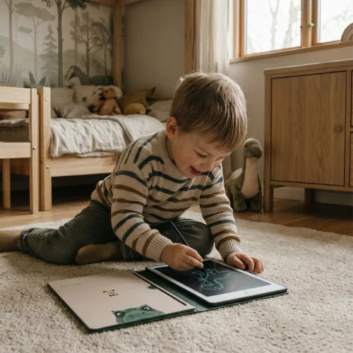 KidLupe KidBook grafikus rajztábla munkakártyákkal – Dino