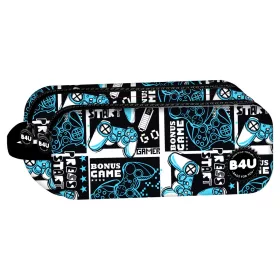 Gamer Press Start 2 rekeszes tolltartó 21 cm