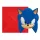 Sonic a sündisznó Sega party meghívó 6 db-os FSC