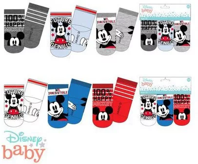 Disney Mickey Genius baba zokni 0-12 hó