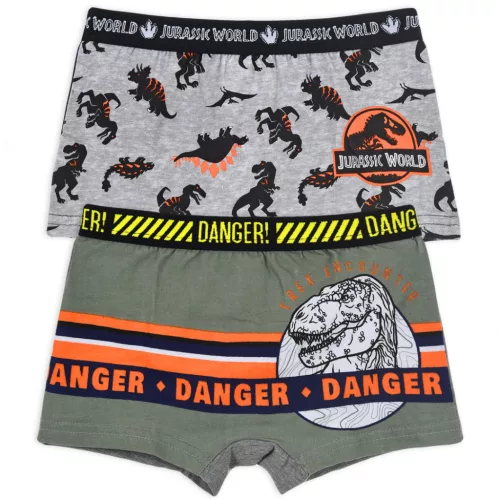 Jurassic World Danger gyerek boxeralsó 2 darab/csomag 2 - 8 év / 92 - 128 cm