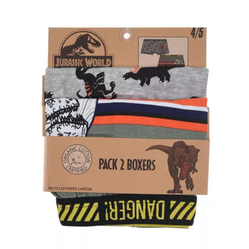 Jurassic World Danger gyerek boxeralsó 2 darab/csomag 2 - 8 év / 92 - 128 cm
