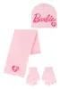 Barbie Pink gyerek sapka + sál + kesztyű szett 52-54 cm