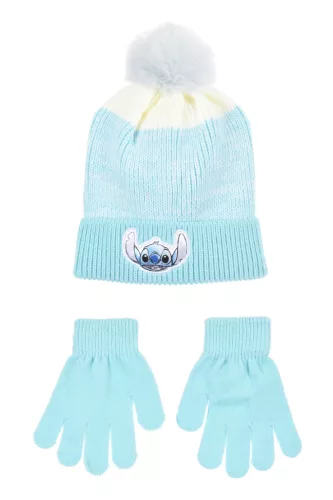Disney Lilo és Stitch, A csillagkutya Ombre gyerek sapka + kesztyű szett 52-54 cm