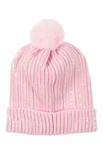 Barbie Pink flitteres gyerek sapka + kesztyű szett 52-54 cm