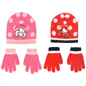 Hello Kitty Cute Dots gyerek sapka + kesztyű szett 52-54 cm