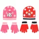 Hello Kitty Cute Dots gyerek sapka + kesztyű szett 52-54 cm