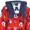 Disney Mickey All Star Red gyerek köntös 3 - 8 év / 98 - 128 cm