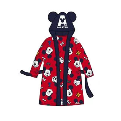 Disney Mickey All Star Red gyerek köntös 3 - 8 év / 98 - 128 cm