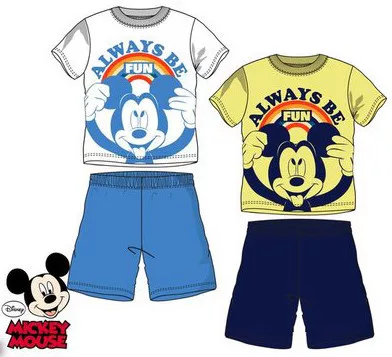 Disney Mickey Be Fun gyerek rövid pizsama 3 - 8 év / 98 - 128 cm