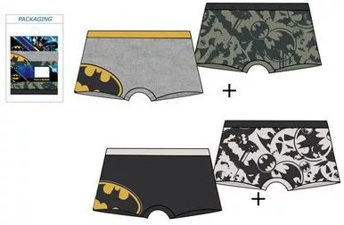 Batman Caped Crusader gyerek boxeralsó 2 darab/csomag 2 - 8 év / 92 - 128 cm