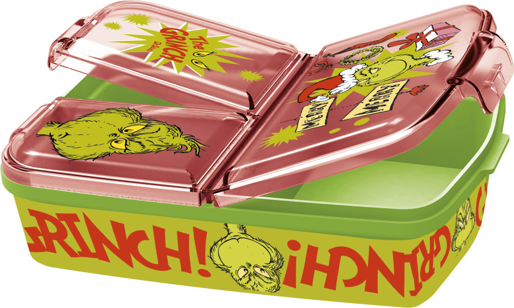 A Grincs Christmas Mischief több rekeszes uzsonnás doboz